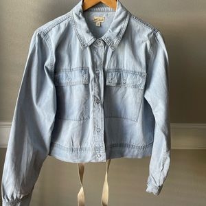 Hem &thread demin jacket